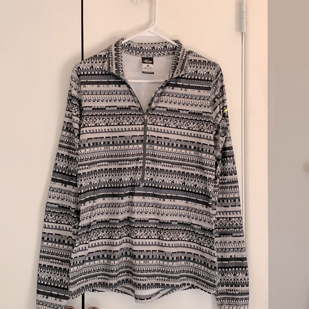 Nike Dri-Fit Long Sleeve Patterned Active Top